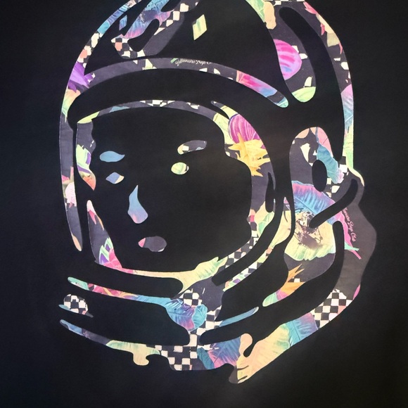 Billionaire Boys Club BBC Astronaut Helmet Logo T-Shirt Black Multicolor Graphic - Picture 3 of 6